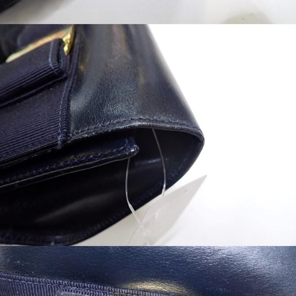 Salvatore Ferragamo Blue and Gold Mini bag with Chain Strap - Picture 5 of 9